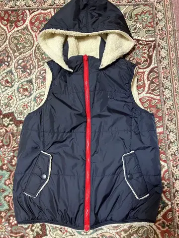 LACOSTE 리버서블 베스트 네이비/화이트