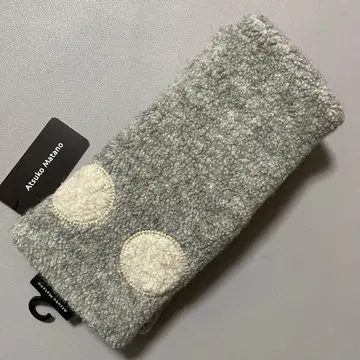 마타노 아츠코 장갑 겨울용 손가락 끝 없음 그레이