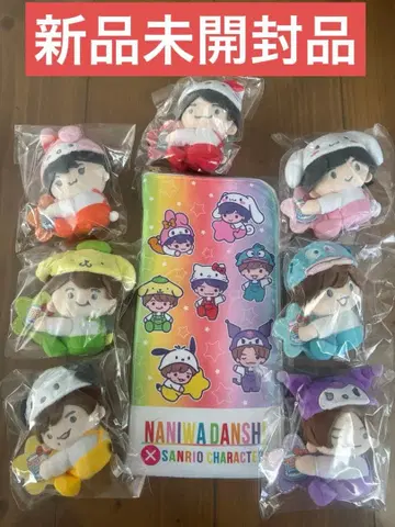 [ 새상품 ] 나니와단시 치비누이 로손 7개 세트 & 파우치 2개