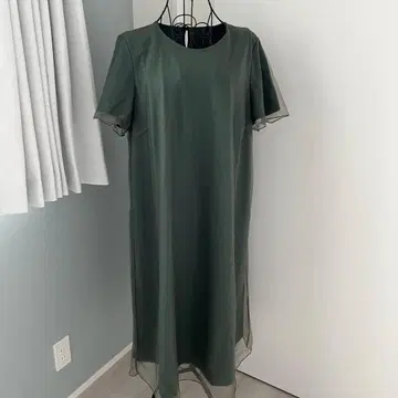 M205 히로코비스 튤 레이어드 원피스