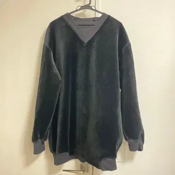 Y-3 블랙 벨로아 맨투맨/VELVET CREW