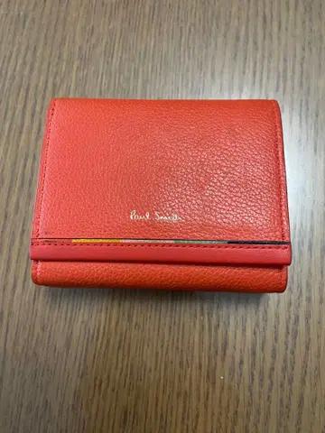 폴스미스 여성용 오렌지 3단 접이식 지갑 가마구치