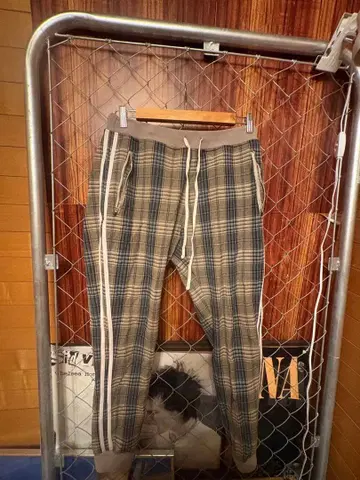 msml 트랙 팬츠 체크 팬츠