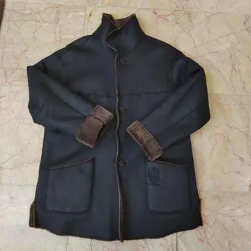 PIAA, 엘레강스 로고 퍼 옷깃 리버서블 하프 코트