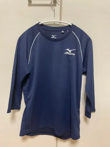 [ 유리 on ICE!!! ] Mizuno 네이비 7부 소매 T셔츠