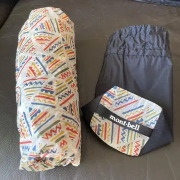 몽벨 프린트 트레킹 레인 판초 M 사이즈