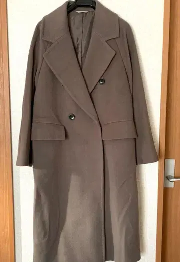 새상품급 롱 코트 래글런 슬리브 모카 브라운 S~M 아오야마 양복