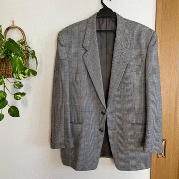 그레이 체크 무늬 MENS 수트