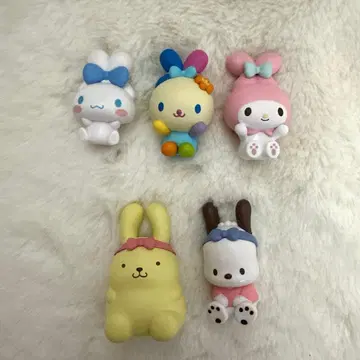 [ 산리오 캐릭터즈 변신 토끼 피규어 ] 총 5종 세트