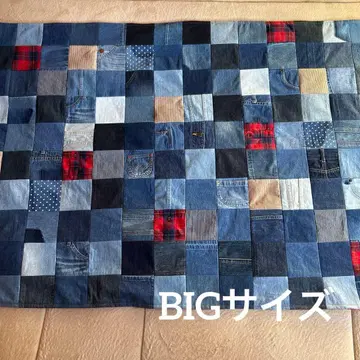 데님 리메이크 담요 멀티 커버 러그 1점