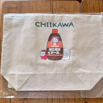 치이카와 (먼작귀) 타코 이카 빅 토트백 타코야키 소스