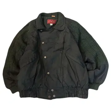 90s Asymmetric button bomber jacket