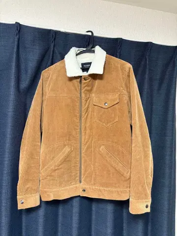 코듀로이 보아 옷깃 자켓 베이지