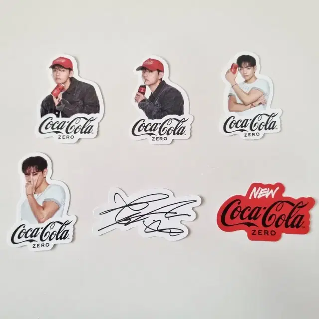[일괄]BTS 방탄소년단 뷔 V 김태형 코카콜라 미니 스티커