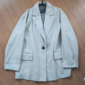 ZARA 그레이 테일러드 오버사이즈 자켓