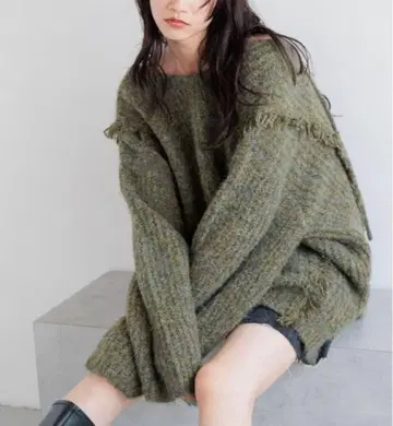 로리즈팜 2WAY 프린지 멜란지 LS.