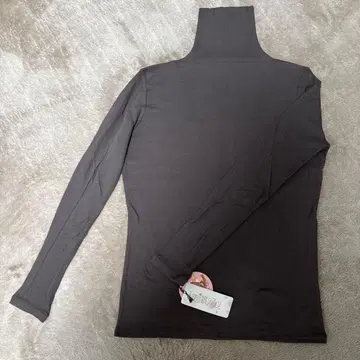 천사의 면 쉬폰 하이넥 긴팔(홑겹) 차콜 L 사이즈