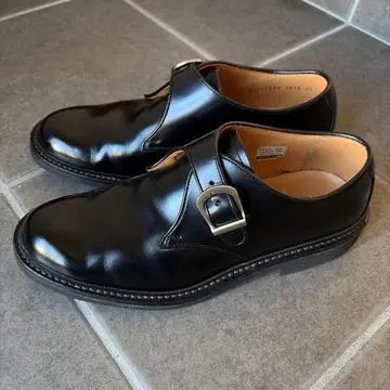 REGAL JU16 싱글 몽크 스트랩 비즈니스 슈즈 블랙