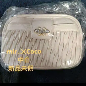 mir..X Coco 화이트 비쥬 숄더백 미사용 새상품 시마무라