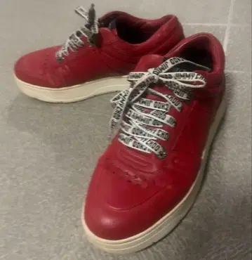 지미추 레드 스니커즈 38