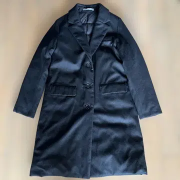 띠어리 루스 블랙 체스터 다운 코트 40