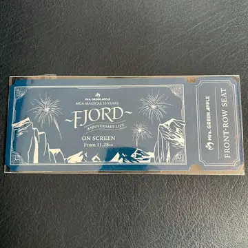 Mrs. GREEN APPLE FJORD 입장자 혜택