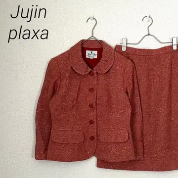 Jujin plaxa 셋업 자켓 무릎 기장 스커트 울 빅