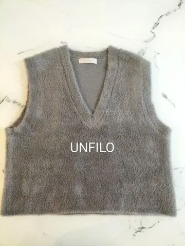 안피로 퍼 니트 베스트 새상품급