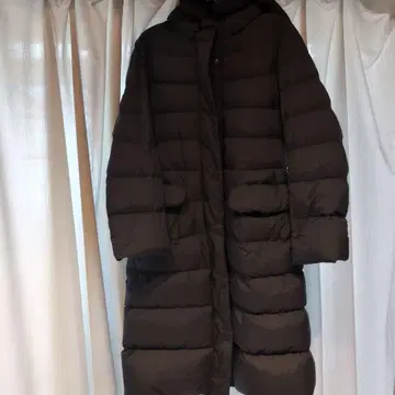 +J ULTRA LIGHT DOWN 롱다운 자켓 S 블랙