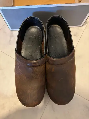 DANSKO 프로페셔널 클로그 샌들 39 앤티크 브라운