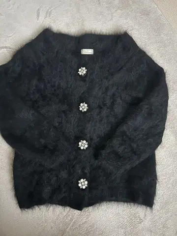 unaca 샤기 니트 가디건