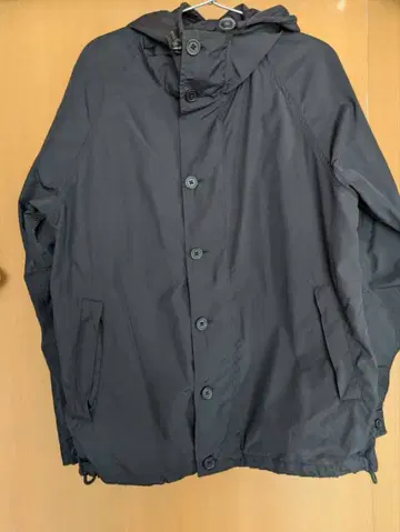 MUJI LABO 후드 부착 나일론 마운틴 파카 다크 네이비