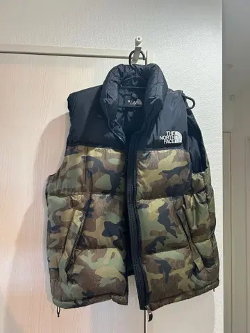 THE NORTH FACE 다운 베스트 M 카모플라쥬