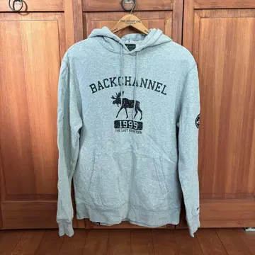 백 채널 후드티 그레이 백 채널