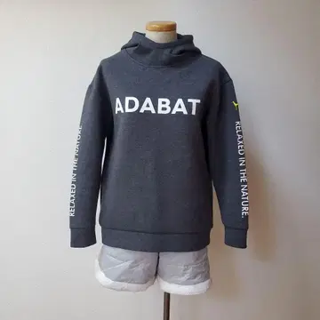 ADABAT 후드 부착 후드티 그레이