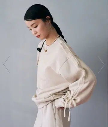 FREAK'S STORE*벨로아 리본 라인 속기모 맨투맨 풀오버