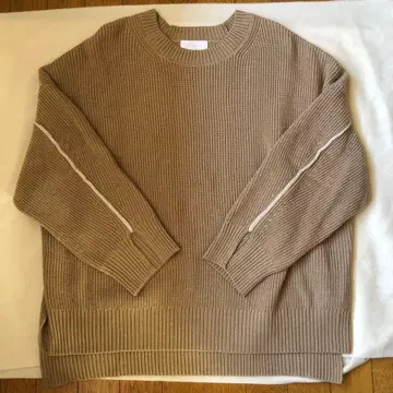 [ 미사용 ] RIVE DROITE 리브 드로와 니트 카멜