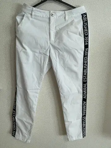 Admiral 라인 로고 골프 팬츠 M 사이즈 화이트