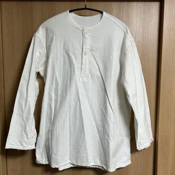 러시아군 헨리넥 슬리핑 셔츠 화이트 L 사이즈