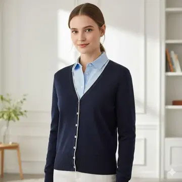 [ 새상품급 ] 브룩스브라더스 V넥 가디건 XS 네이비