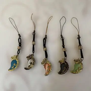 드래곤 모티브 스트랩 5색 세트