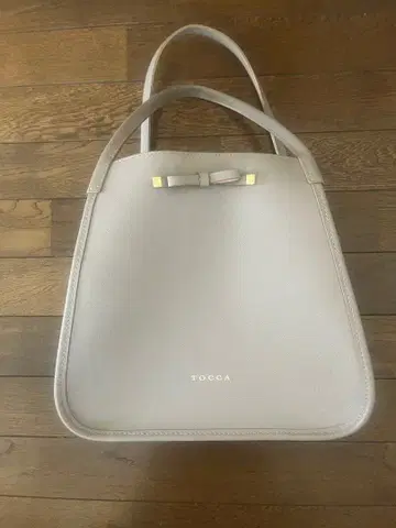 TOCCA 리본 포함 토트백 라이트 그레이