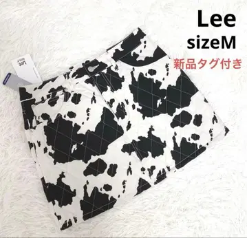 택 포함 새상품 Lee 퀼팅 스커트 소 패턴 반다나 디자인 골프