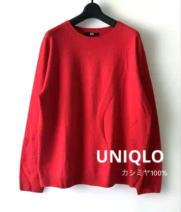 [ UNIQLO ] 새상품급*캐시미어 100% 얇은 소재 스탠다드 니트