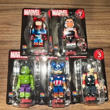 마블 베어브릭 5체 세트
