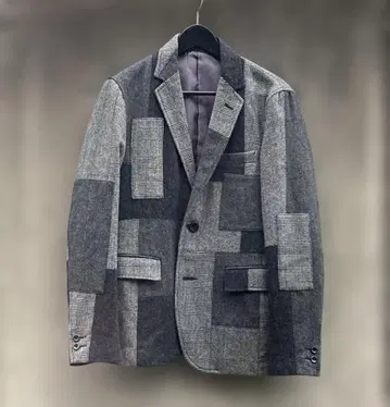 BEAMS 패치워크 자켓 그레이/블랙 M 사이즈 컨디션 최상