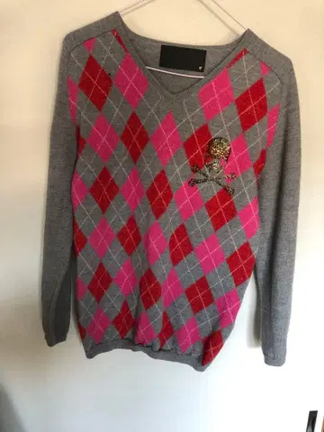 roen 로엔 초레어 스와로브스키 아가일 니트 스웨터 5.8만