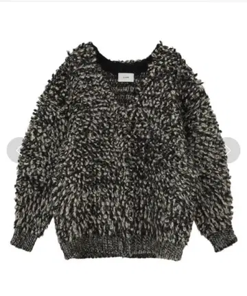 MIX LOOP MOHAIR KNIT CARDIGAN