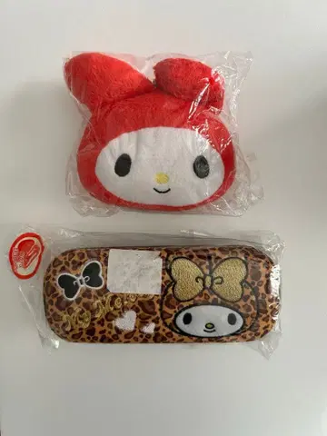 마이멜로디 봉제 인형풍 파우치와 소품함