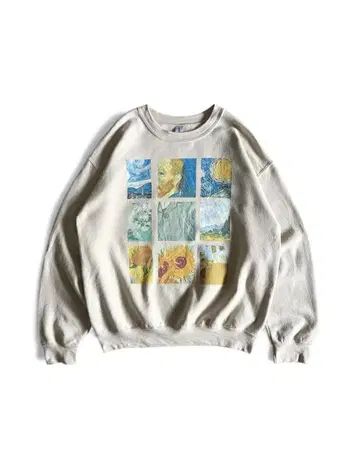GILDAN van gogh sunflower sweat